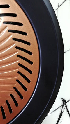 Round Aluminum Alloy Barbecue Grill Pan
