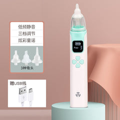 Electric Nasal Aspirator for Infants with Soft Silicone Tip