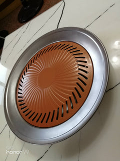 Round Aluminum Alloy Barbecue Grill Pan