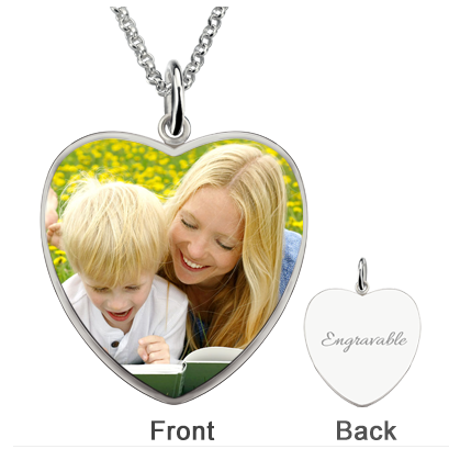 Personalized Photo Pendant Necklace — 925 Sterling Silver, Unisex