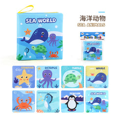 3D Fabric Baby Book - Early Education Toy with Animals