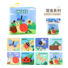 3D Fabric Baby Book - Early Education Toy with Animals