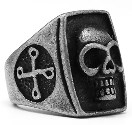 Custom Vintage Stainless Steel Ring
