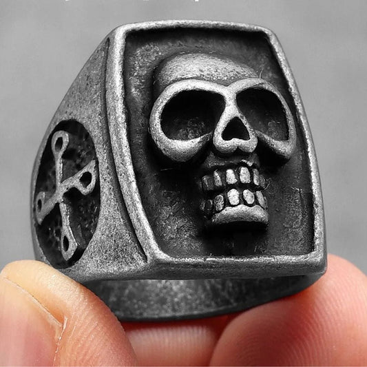 Custom Vintage Stainless Steel Ring