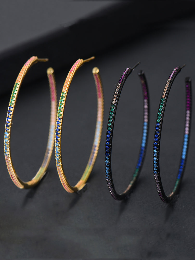 Custom Colored Zircon Earrings