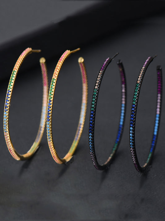 Custom Colored Zircon Earrings