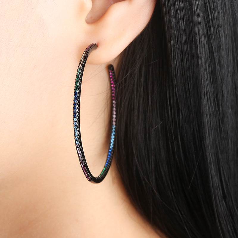 Custom Colored Zircon Earrings