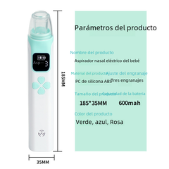 Electric Nasal Aspirator for Infants with Soft Silicone Tip