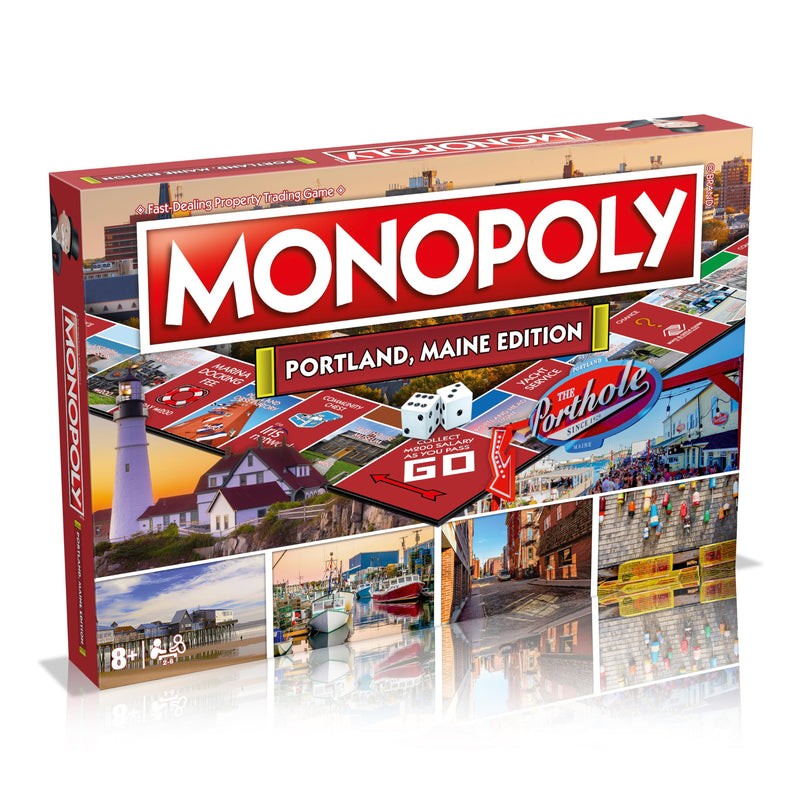 Monopoly Board Game - Portland ME Edition: 2-6 Players Family Board Games for Kids and Adults Board Games for Kids 8 and up for Kids and Adults Ideal for Game Night